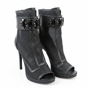 Karl Lagerfeld Peep Toe Bootie